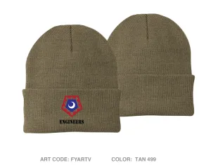 1222 Combat Engineer Company- Infantry Embroidered Knit Beanie - FYARTV