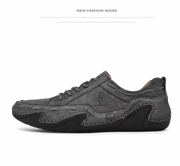 2 Men's Fashion Cow Leather Casual shoes