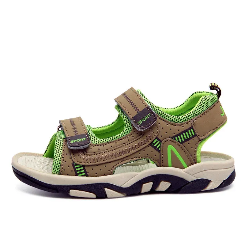 2021 Summer Kids Shoes Brand Closed Toe Toddler Boys Sandals Orthopedic Sport PU Leather Baby Boys Sandals Shoes