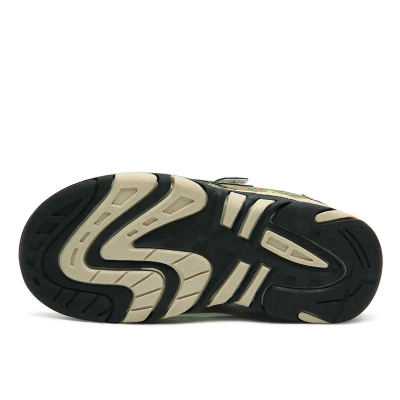 2021 Summer Kids Shoes Brand Closed Toe Toddler Boys Sandals Orthopedic Sport PU Leather Baby Boys Sandals Shoes