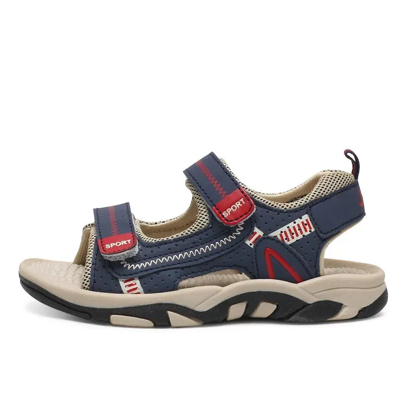 2021 Summer Kids Shoes Brand Closed Toe Toddler Boys Sandals Orthopedic Sport PU Leather Baby Boys Sandals Shoes