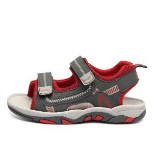 2021 Summer Kids Shoes Brand Closed Toe Toddler Boys Sandals Orthopedic Sport PU Leather Baby Boys Sandals Shoes