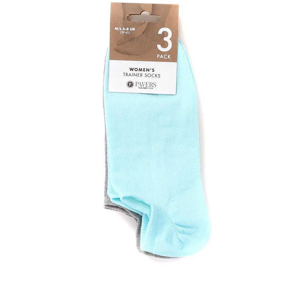 3-Pack No Show Ankle Socks - ASENA37001 / 324 030
