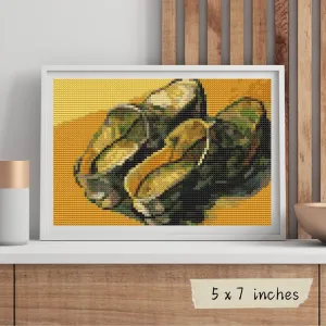 A Pair of Leather Clogs Mini Cross Stitch Pattern