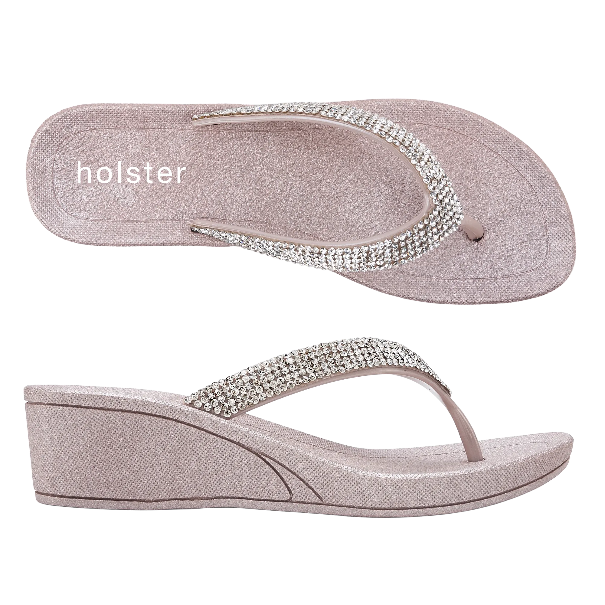Alice Wedge & Hope Wedge Bundle - Champagne / Clear