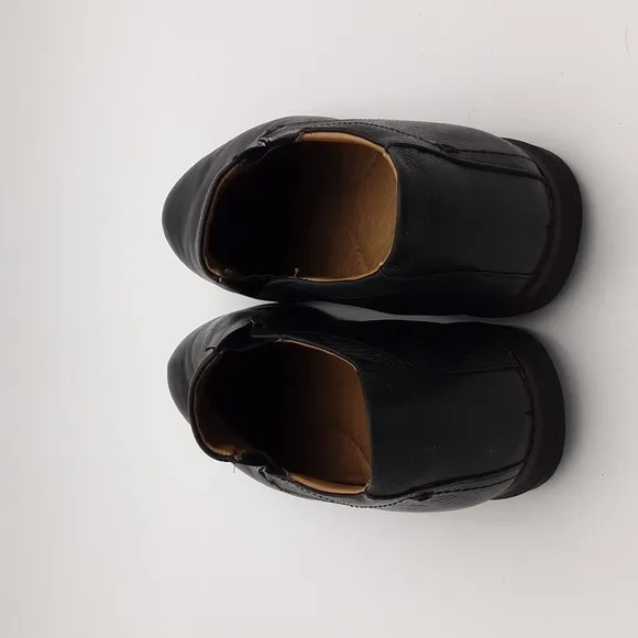 American classic moccassin shoe black leather slip on 12M extreme comfort casual