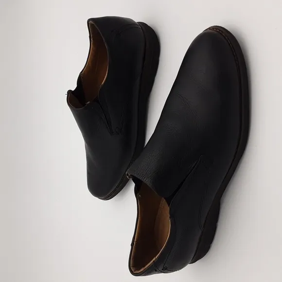 American classic moccassin shoe black leather slip on 12M extreme comfort casual