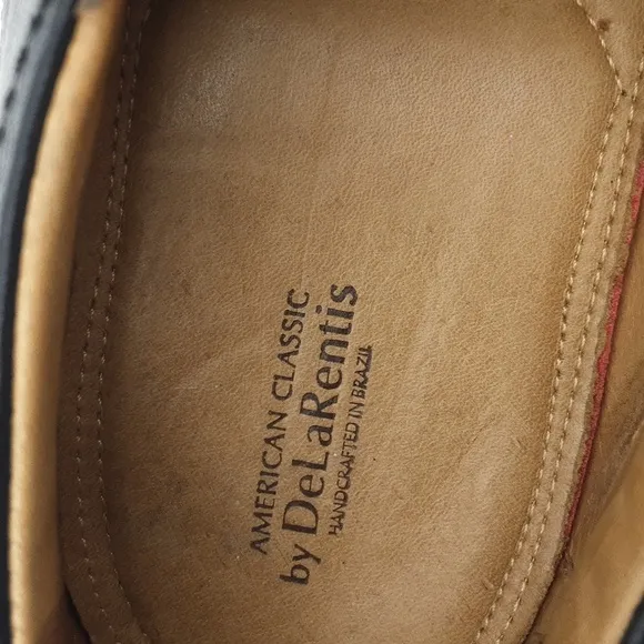 American classic moccassin shoe black leather slip on 12M extreme comfort casual