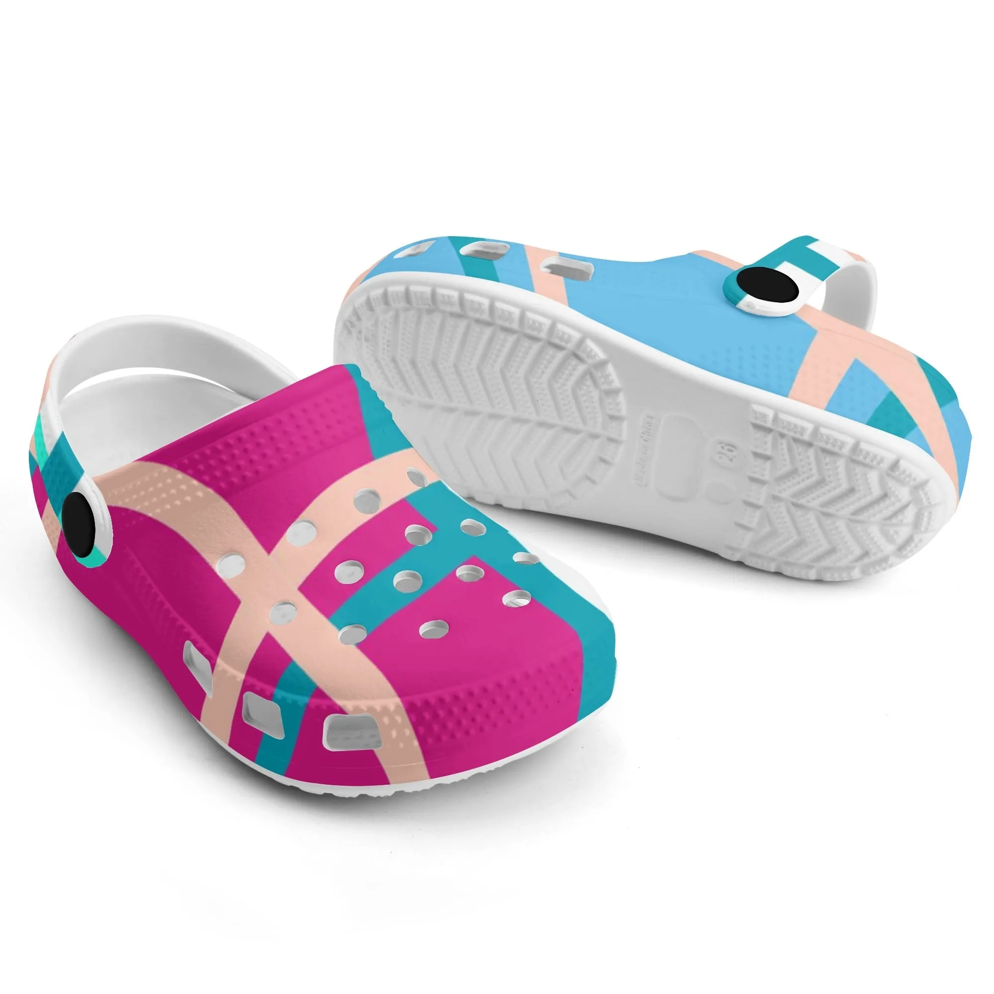 ✨'Ascog Bay, Bute' Happy Tartan® Kids Classic Clogs✨