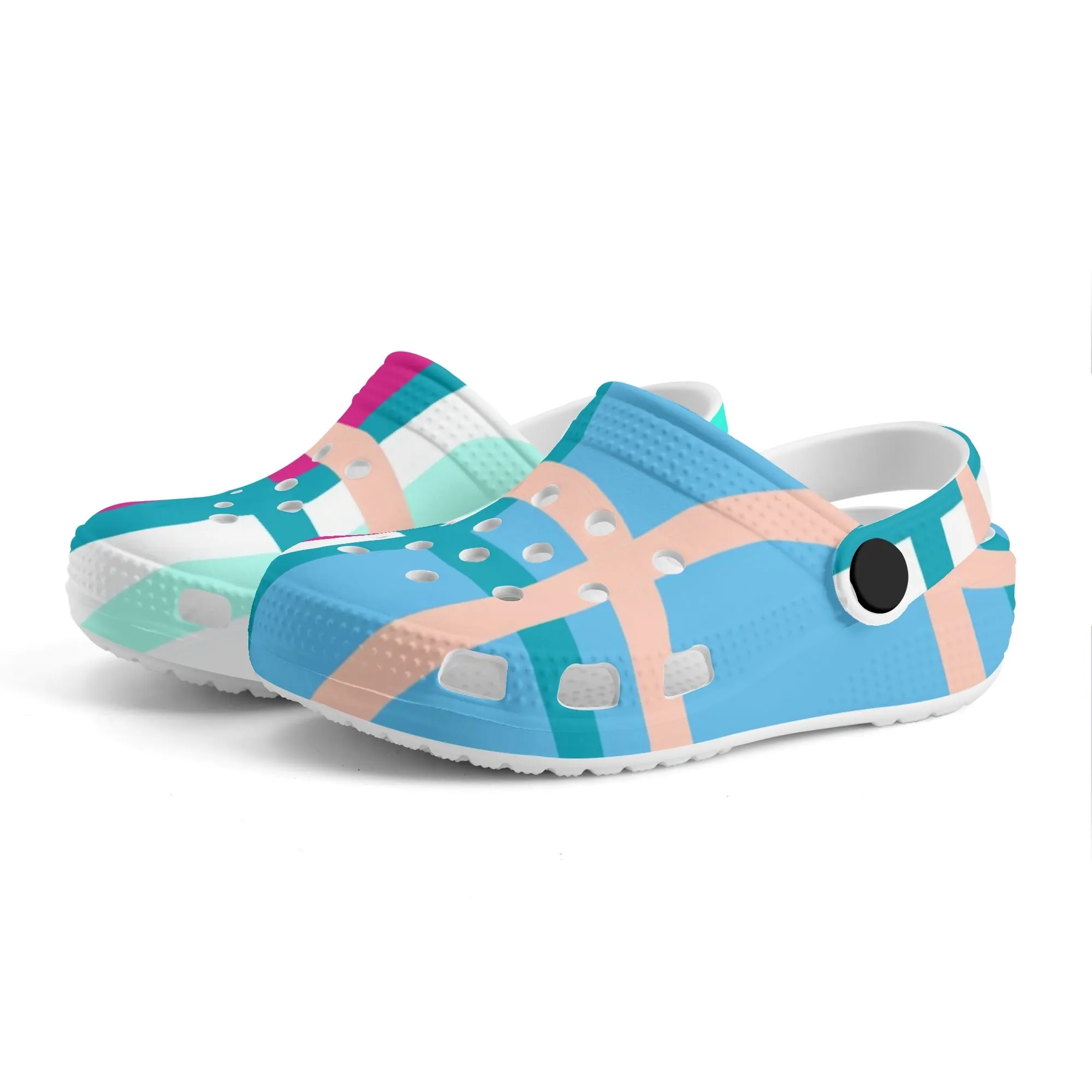 ✨'Ascog Bay, Bute' Happy Tartan® Kids Classic Clogs✨