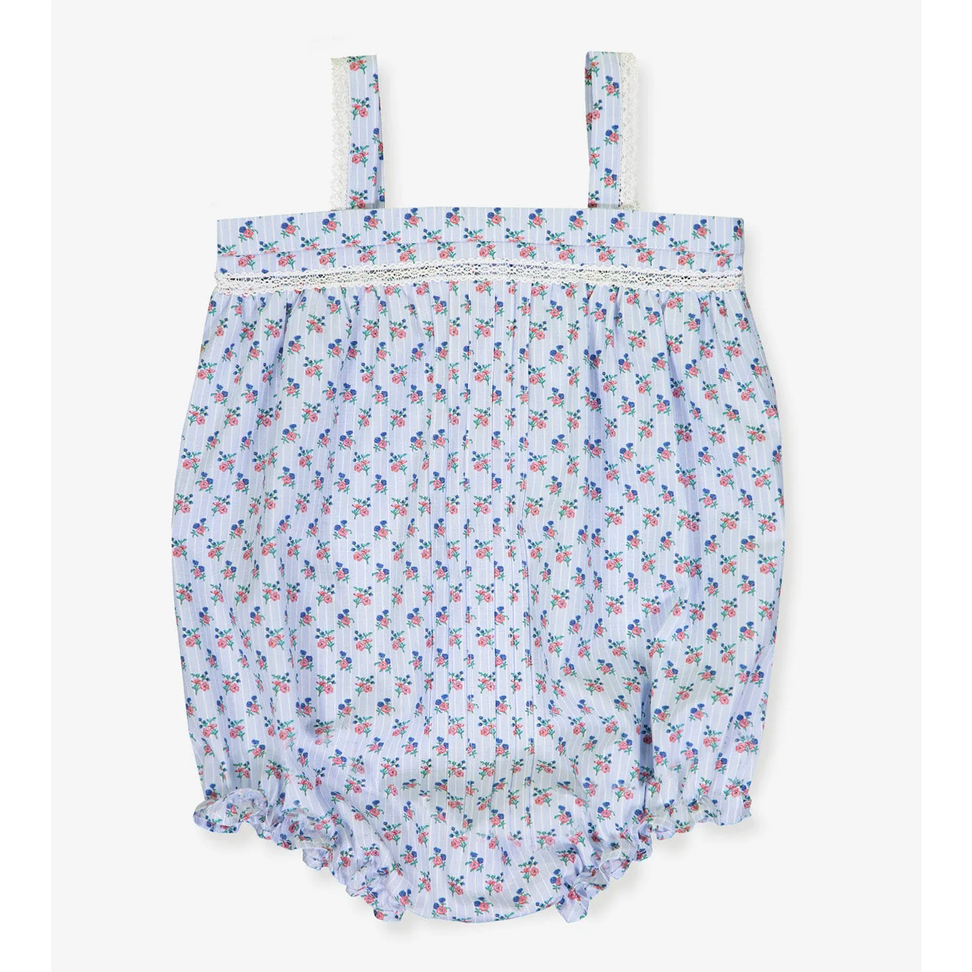 Baby Girls Antoinette Jumpsuit - Blue Bouquets
