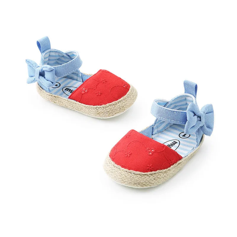Baby Shoes Bowknot Breathable Velcro Baby Sandals