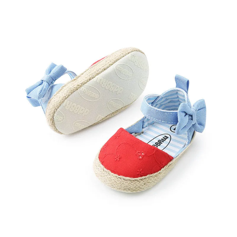 Baby Shoes Bowknot Breathable Velcro Baby Sandals