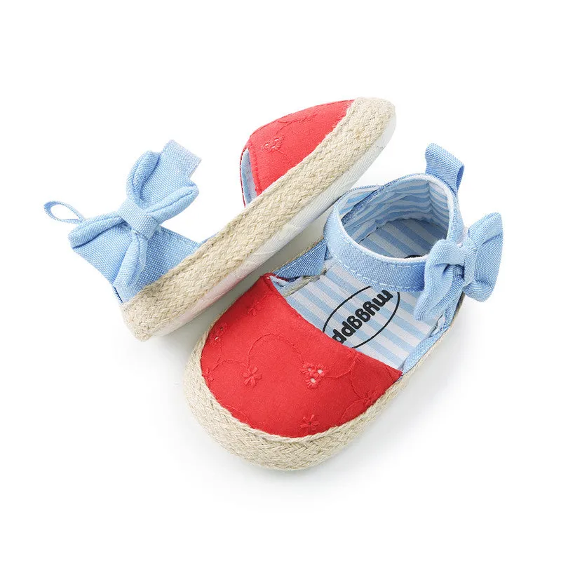 Baby Shoes Bowknot Breathable Velcro Baby Sandals