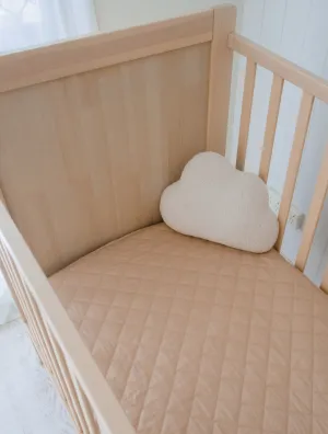 Bambella 2-in-1 Waterproof Cot Sheet & Mattress Protector | Nude