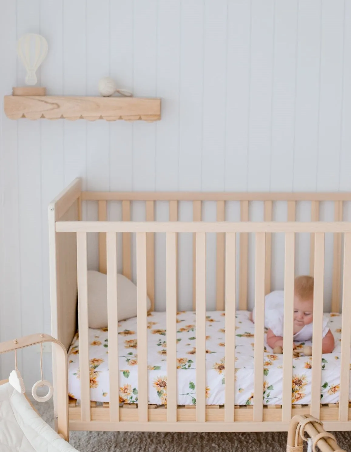 Bambella 2-in-1 Waterproof Cot Sheet & Mattress Protector | Sunny Days