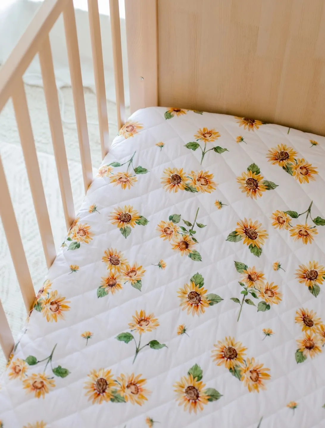 Bambella 2-in-1 Waterproof Cot Sheet & Mattress Protector | Sunny Days