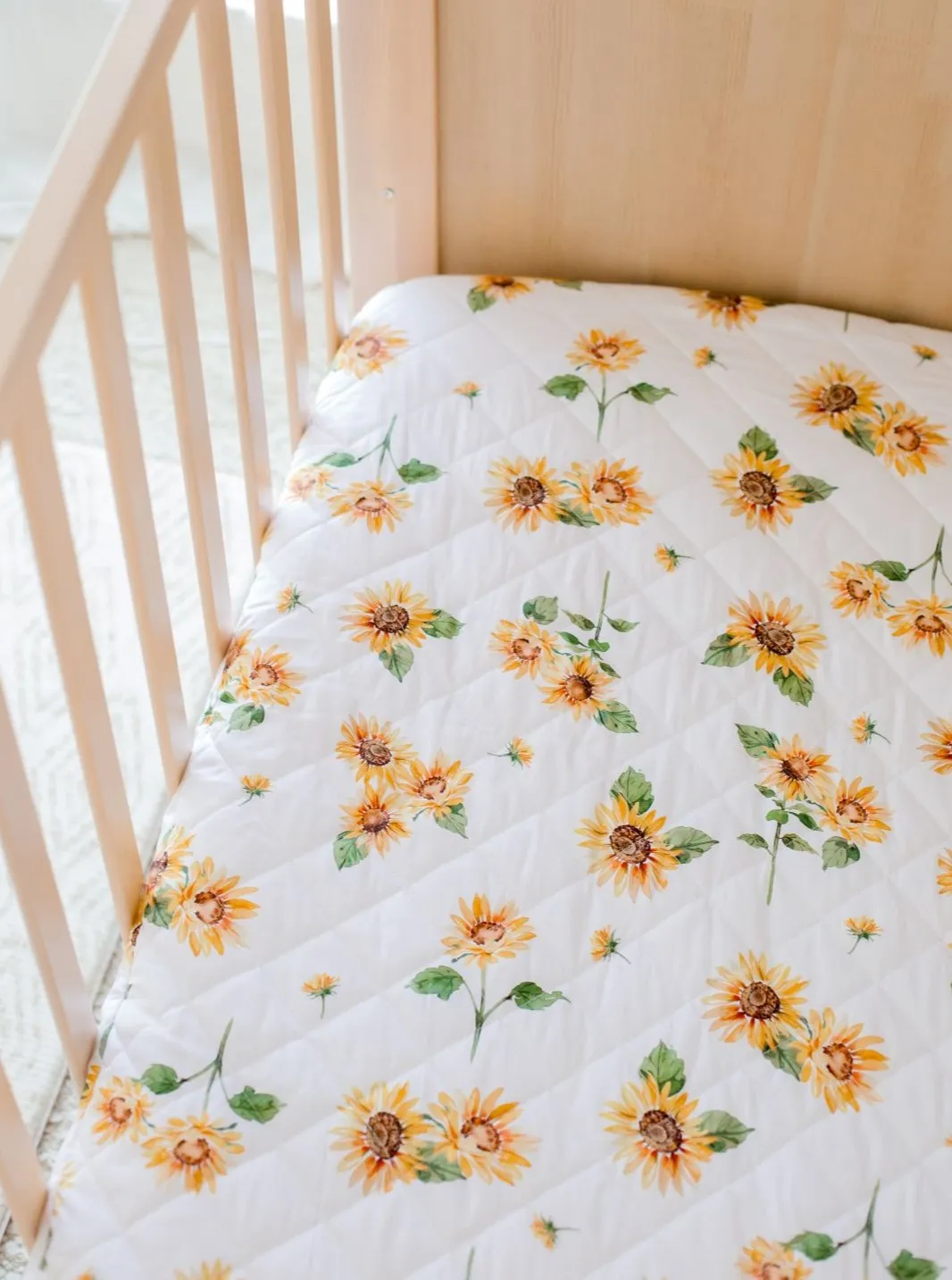Bambella 2-in-1 Waterproof Cot Sheet & Mattress Protector | Sunny Days