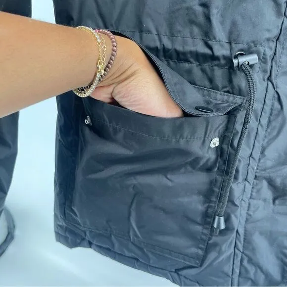 Beverly Hills Polo Club Women’s Black Hooded Waterproof Winter Parka Coat Medium