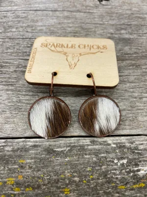 BGEARRING11 Earrings- Hair On Hide Slip On Assorted