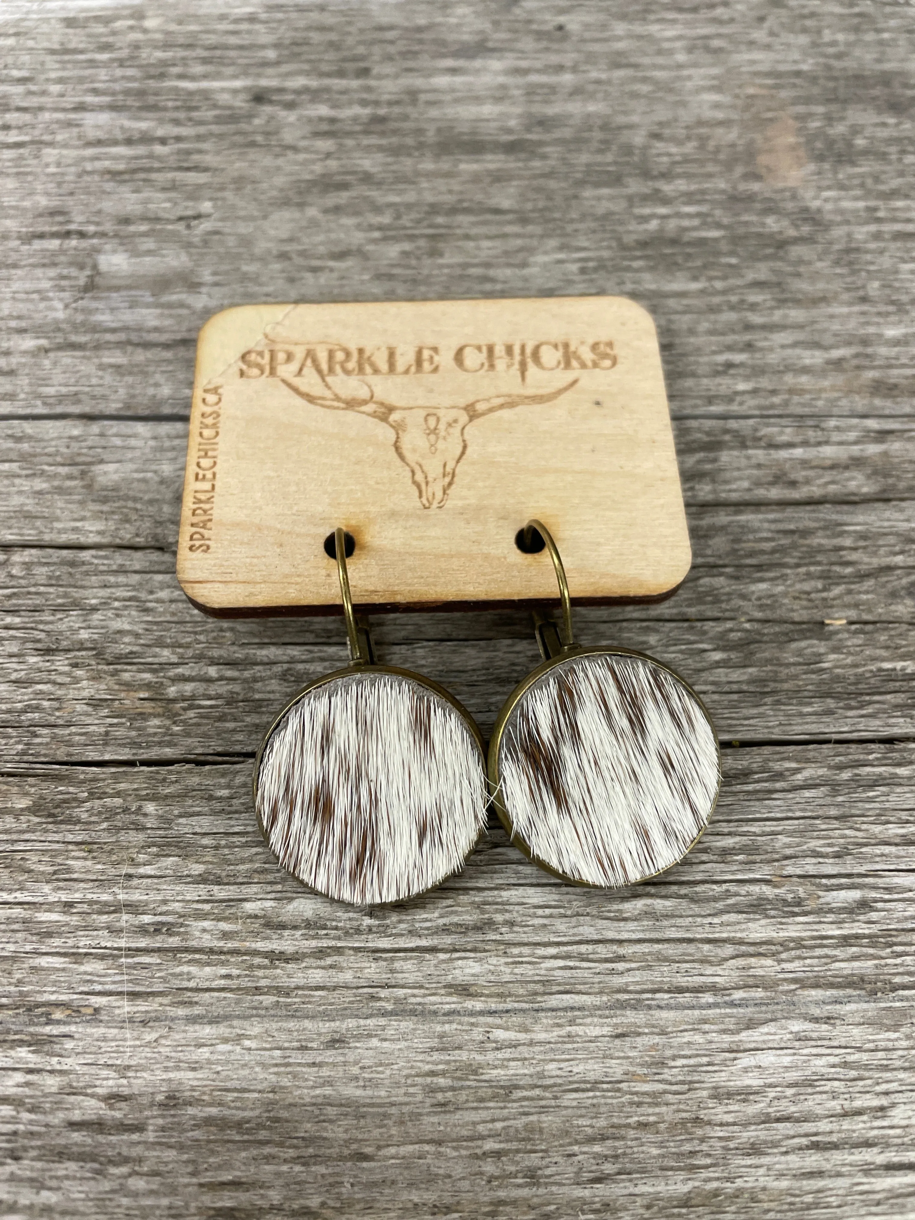 BGEARRING11 Earrings- Hair On Hide Slip On Assorted
