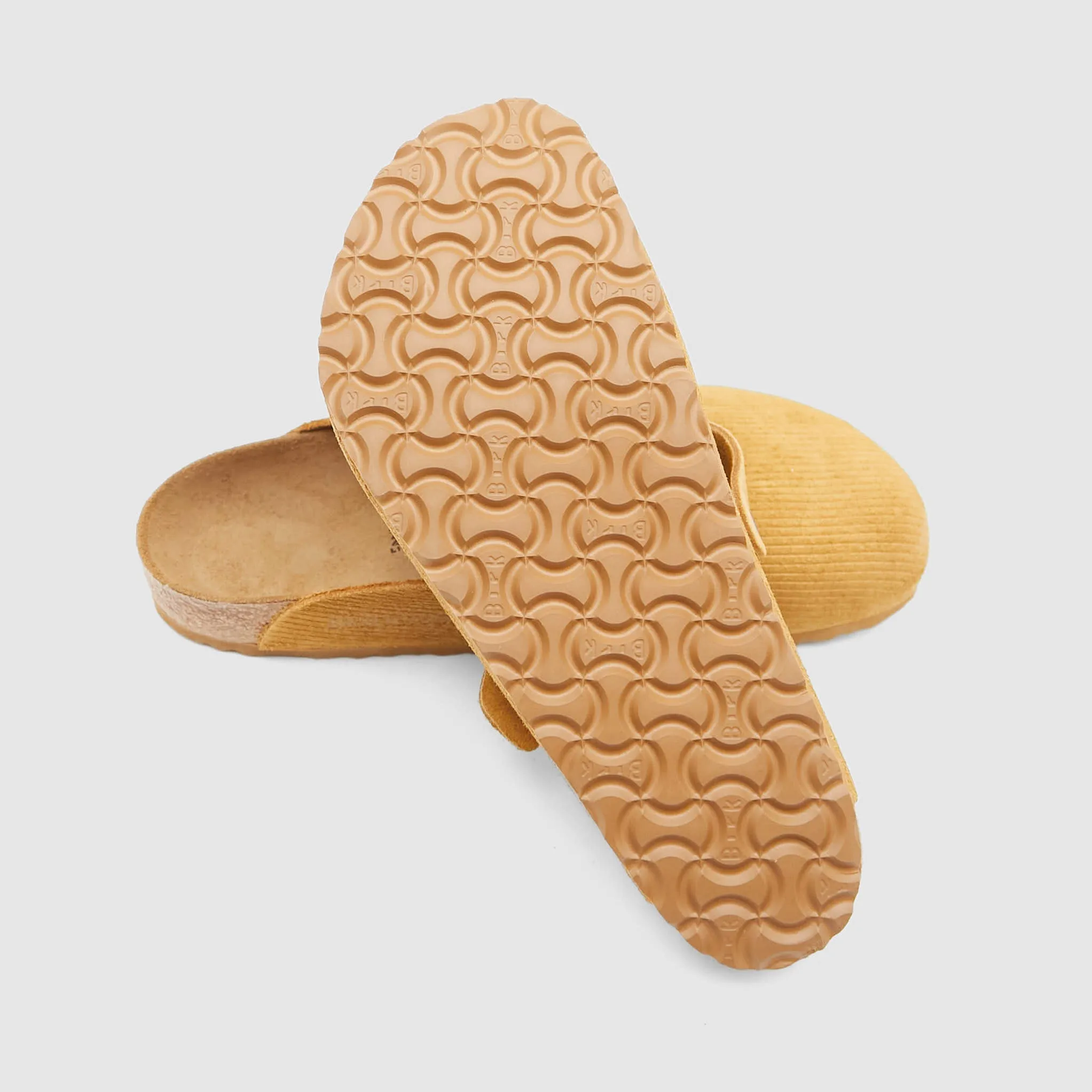 Birkenstock Boston Leather Corduroy Natural Clogs