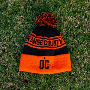 Black & Orange Knit Hat