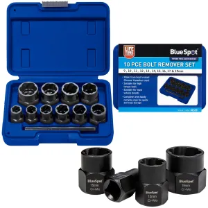 BlueSpot Bolt Remover Nut Extractor 3/8" 9-19mm Damaged Rounded Rusted Painted