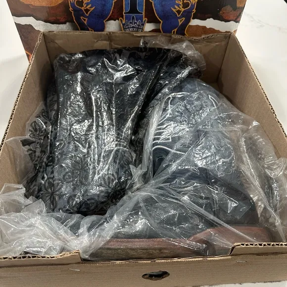 BOOTS TANNER MARK MONSTER FISH BLACK BLUE TMY205207