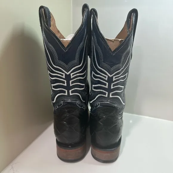 BOOTS TANNER MARK MONSTER FISH BLACK BLUE TMY205207