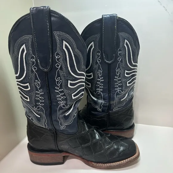 BOOTS TANNER MARK MONSTER FISH BLACK BLUE TMY205207