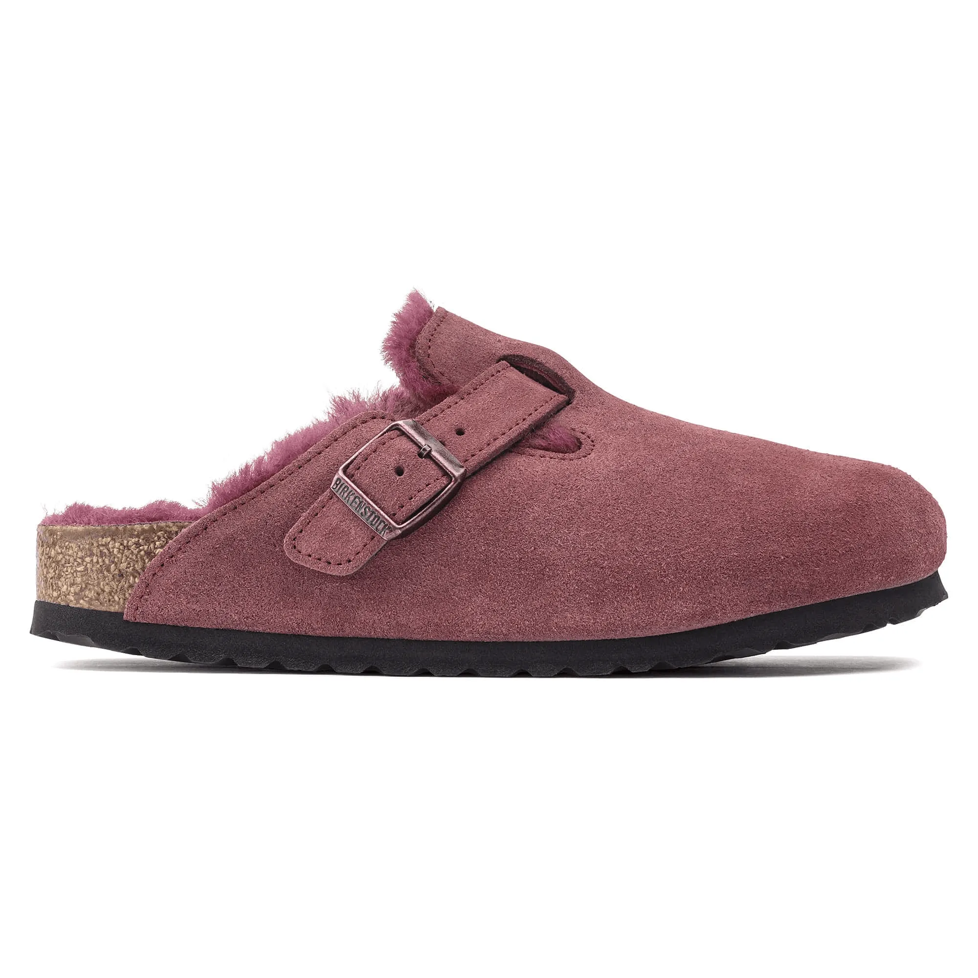 Boston Shearling | Suede | Maroon