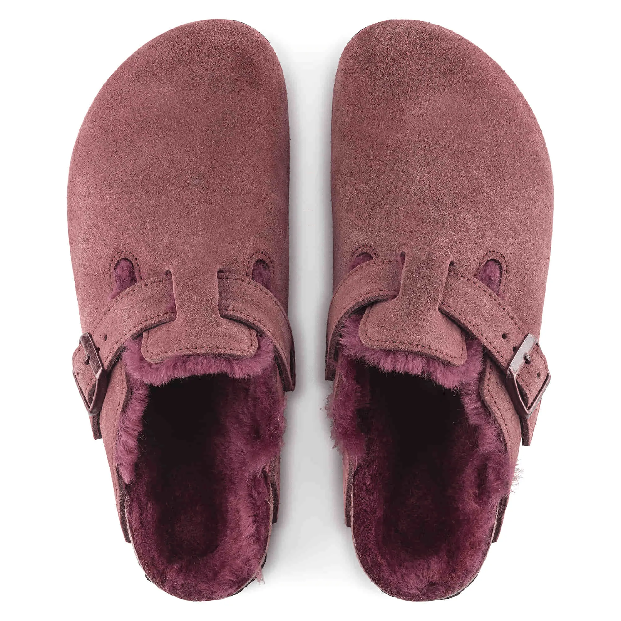 Boston Shearling | Suede | Maroon