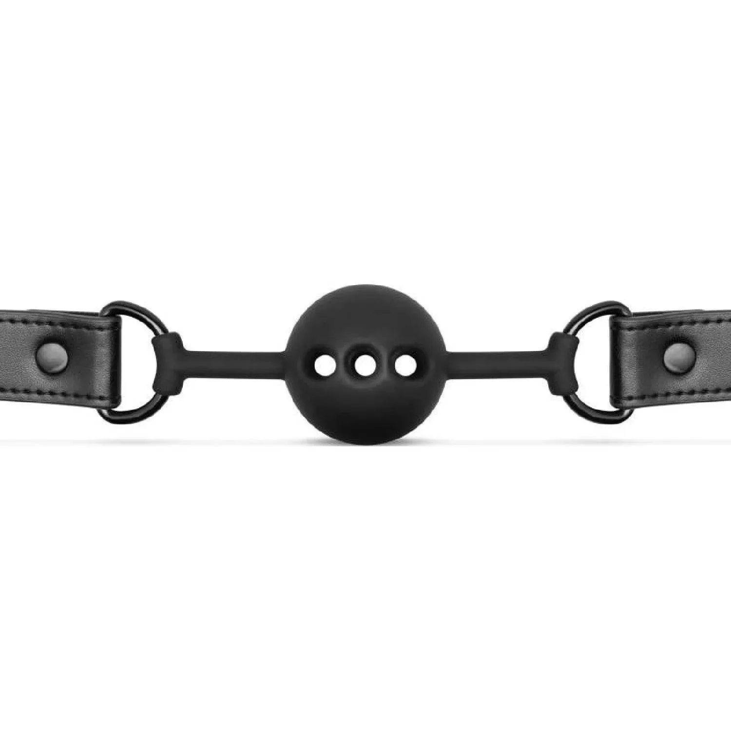Breathable Silicone Ball Gag Black