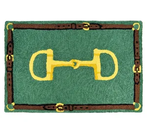Bridle & Bit Washable Equestrian Accent Rug