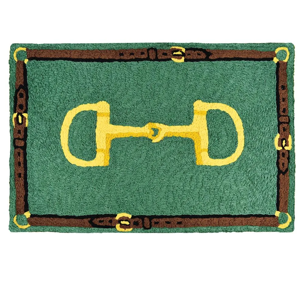 Bridle & Bit Washable Equestrian Accent Rug