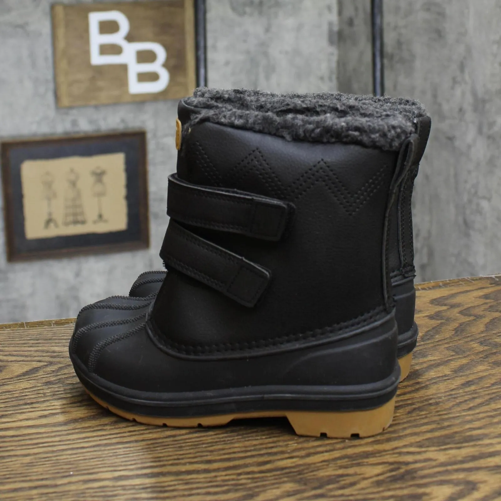 Cat & Jack Toddler Boys Denver Winter Boots 88236548 Black 11T