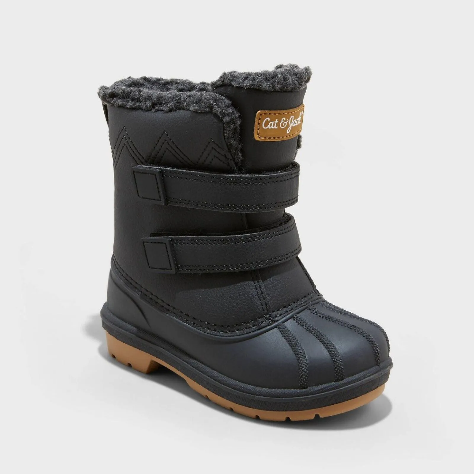 Cat & Jack Toddler Boys Denver Winter Boots 88236548 Black 11T