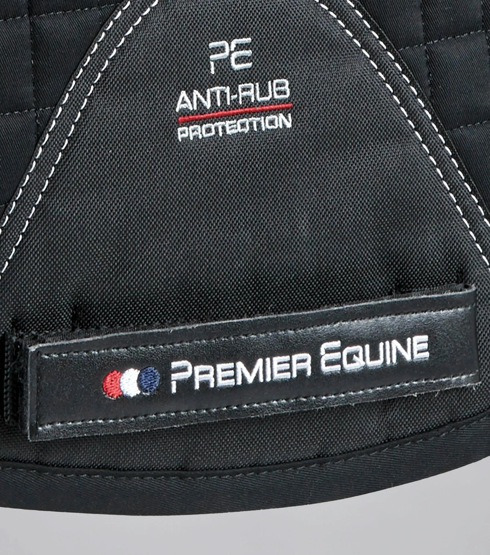 Close Contact Merino Wool European Saddle Pad - GP/Jump Square Black/Black Wool