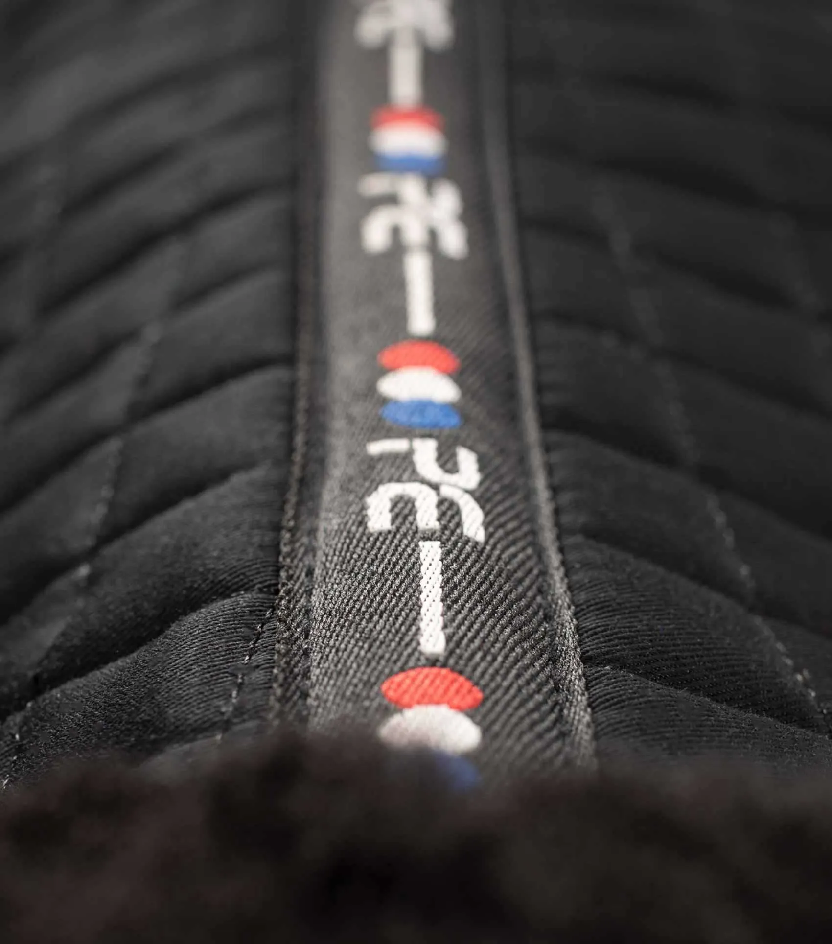 Close Contact Merino Wool European Saddle Pad - GP/Jump Square Black/Black Wool