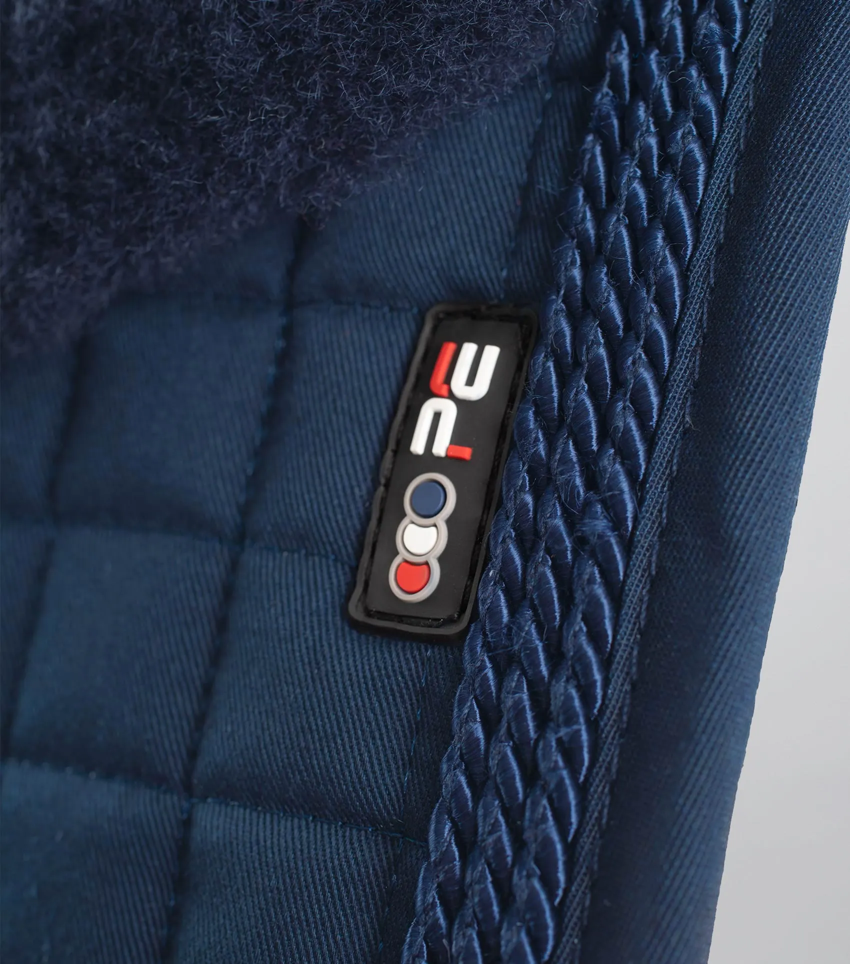 Close Contact Merino Wool European Saddle Pad - GP/Jump Square Navy/Navy Wool
