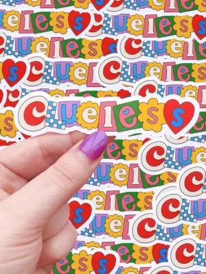 Clueless waterproof sticker