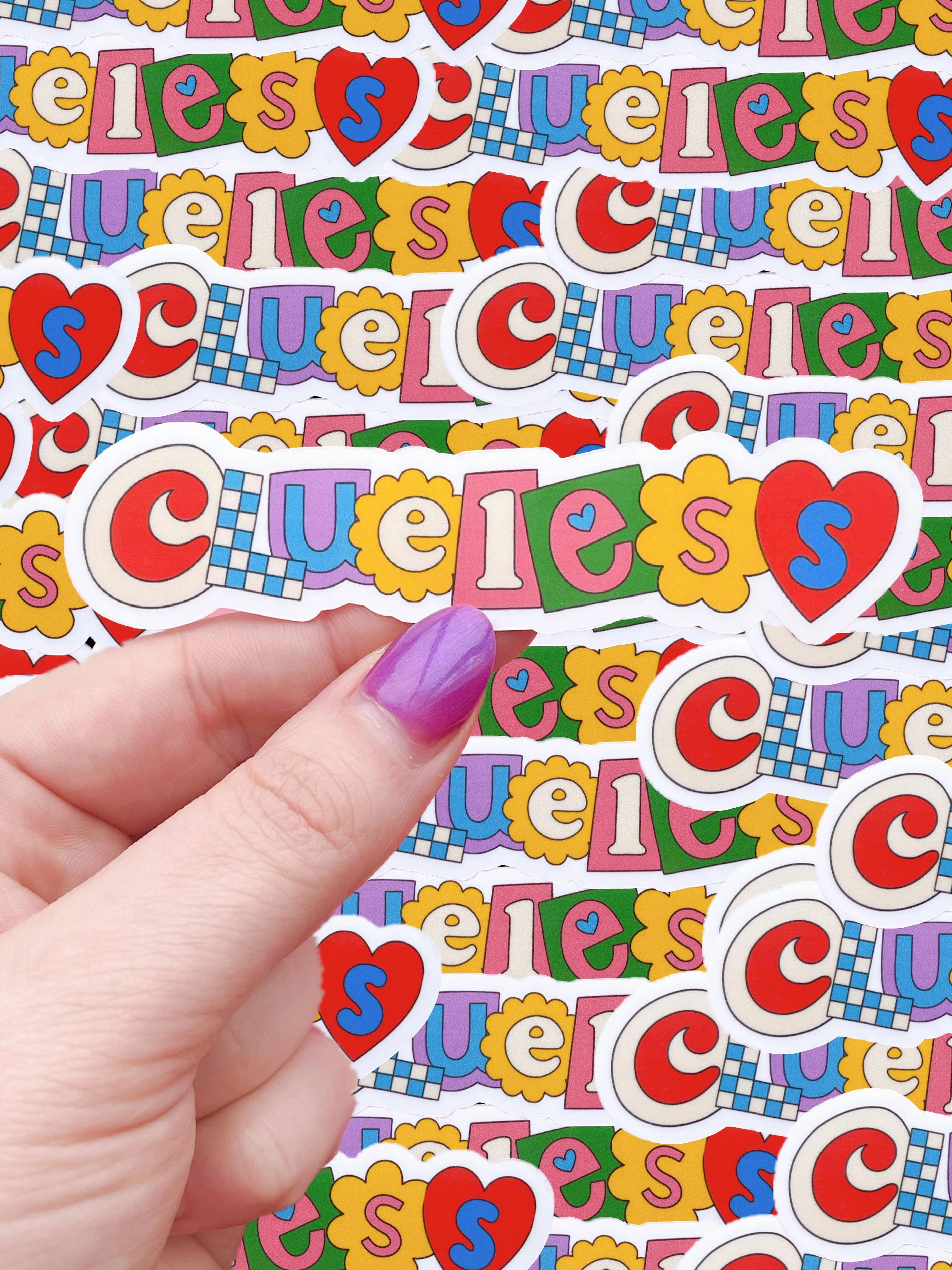 Clueless waterproof sticker