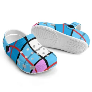 ✨'Clyde Sky Candy' Happy Tartan ® Kids Classic Clogs✨