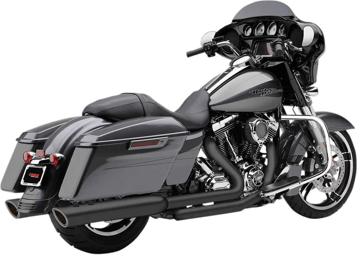 Cobra 6106RB 909-Twins Slip-On for Touring - Black
