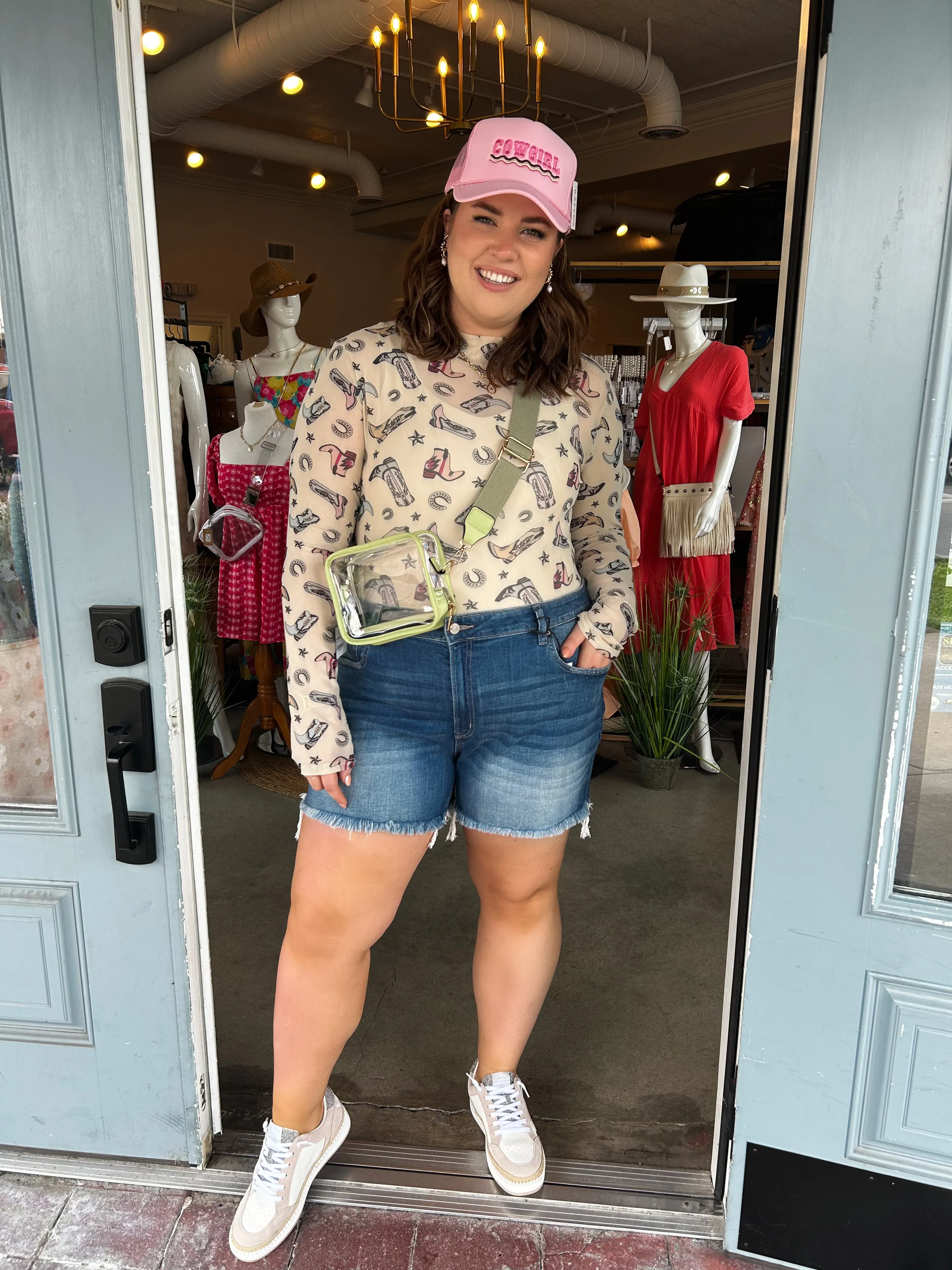 Colorful Multi Boots Top