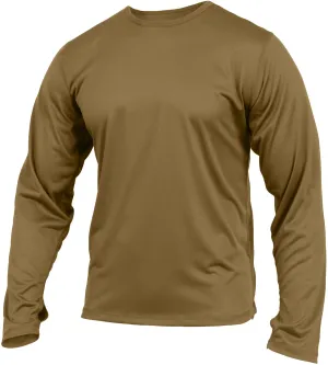 Coyote Brown AR 670-1 - ECWCS Generation III Level 1 Silk Weight Shirt – Moisture-Wicking Tactical Base Layer Top
