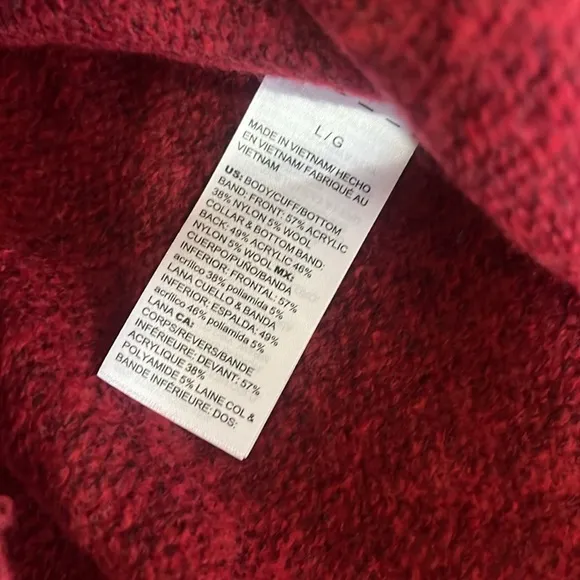 Cozy Red Cable Knit Sweater