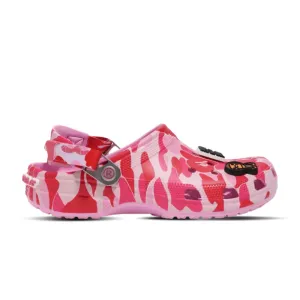 Crocs Classic Clog A Bathing Ape ABC Camo Pink 1
