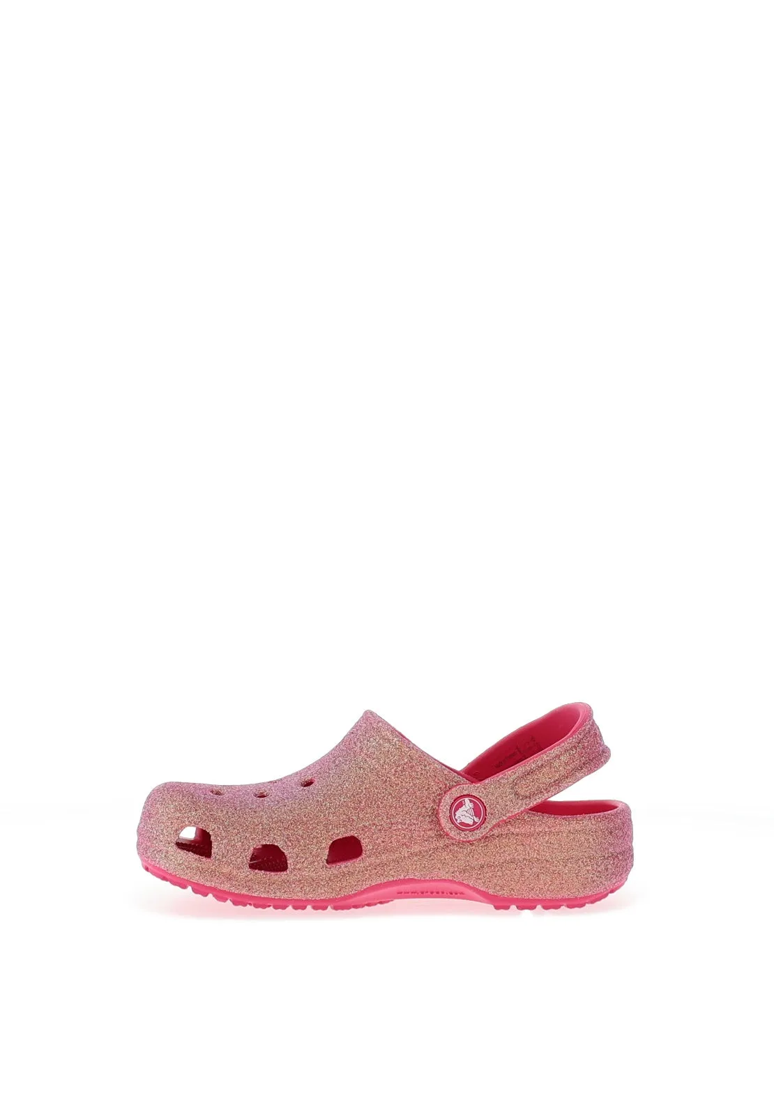 Crocs Girls Iridescent Glitter Clog, Pink